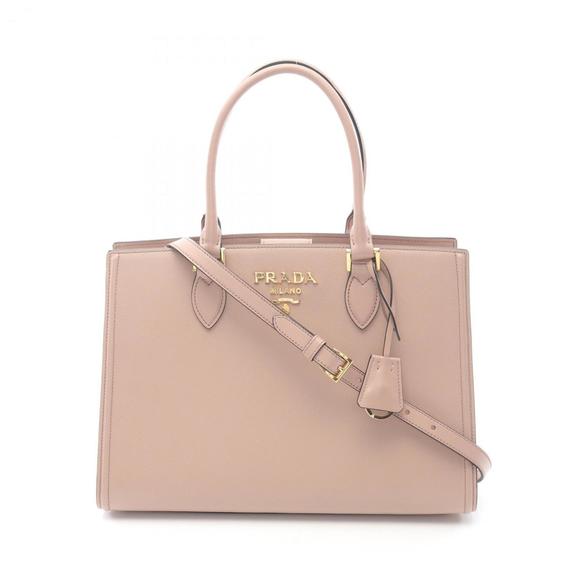 PRADA Pink Leather Saffiano Bag - Picture 1 of 8